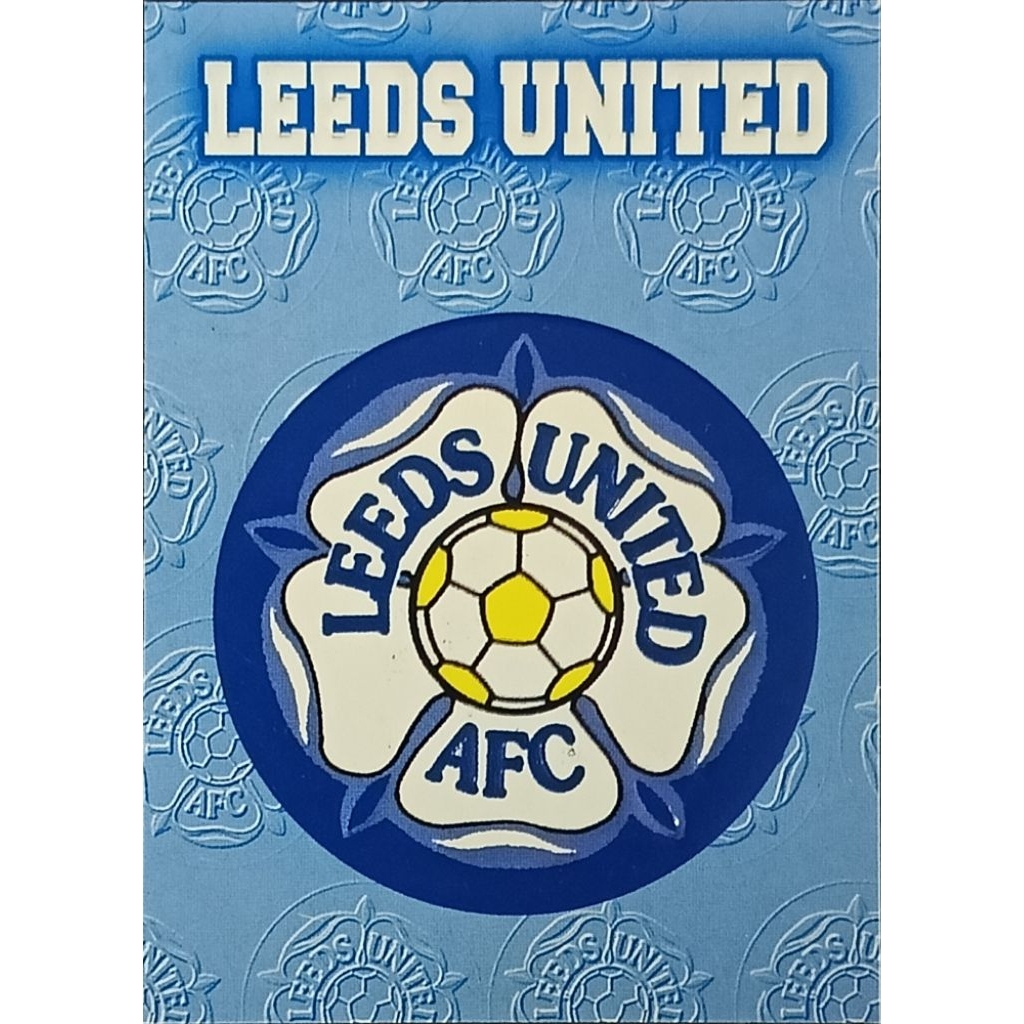 1996-97 Merlin Gold Premier League Soccer Card Club Emblem E8: Leeds United