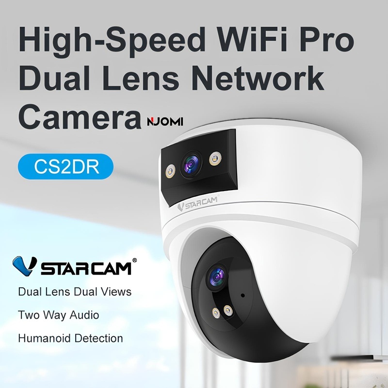 VSTARCAM CG2DR CS2DR Ai SUPER HD 1296P 5MP x 2 เลนส์กล้อง กล้องวงจรปิด พูดคุยโต้ตอบได้ มุมมองกว้าง