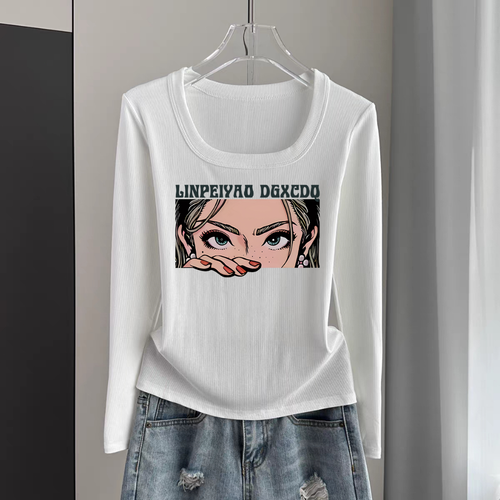 【กรุงเทพจัดส่งสินค้า】S-XXLมี 3 สีให้เลือก แขนยาวรุ่นเกาหลี สวมใส่สบายและหลากหลาย