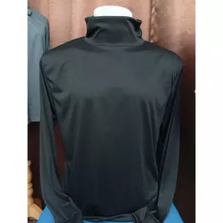 เสื้อแขนยาว คอเต่า สีดำ ผ้าไมโคร หนา145g นุ่มลื่นใส่สยบาย
