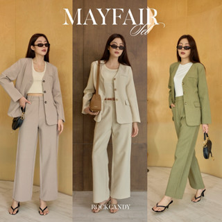 Mayfair เช็ทเสื้อเเขนยาวกับกางเกงขายาว