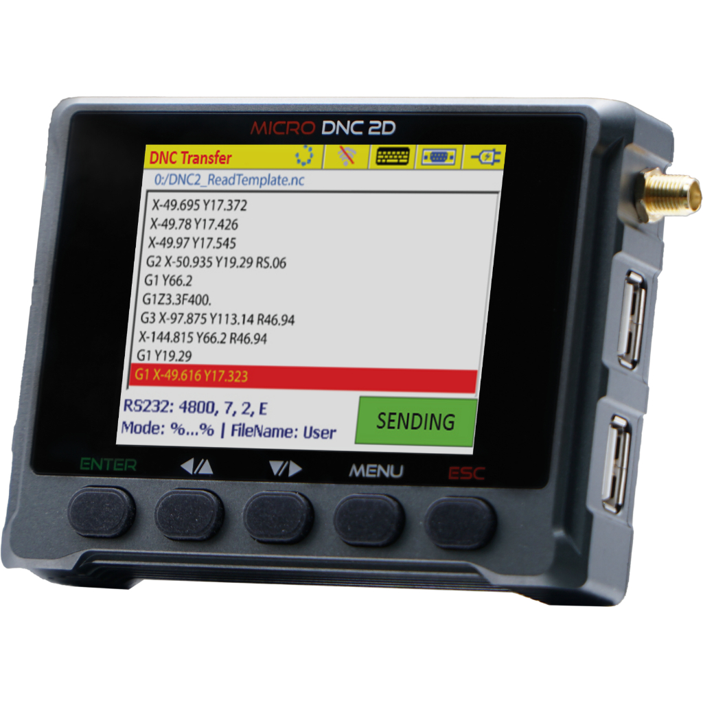 กล่องสำหรับส่งลิ้งโปรแกรมซีเอ็นซี CNC Micro DNC 2D (USB , Wifi Link , Wireless LAN)