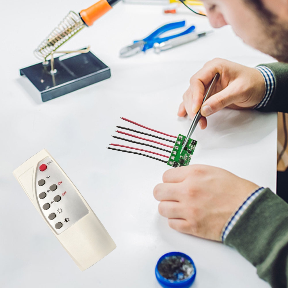 วงจรควบคุมเปิดปิดไฟอัตโนมัติ 3.2V-28V/10A ควบคุมพลังงานแสงอาทิตย์ พร้อมรีโมท - รูปที่ 6