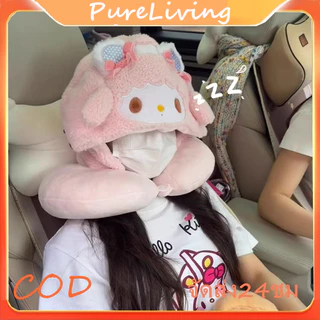 COD พร้อมส่ง หมอนรองคอพร้อมฮู้ด โนวเดิลดั๊กรองคอ รูปตัวยูรองคอนุ่ม หมอนรองคอลายการ์ตูน หมอนรองคอสำหรับเดินทางลายน่ารัก