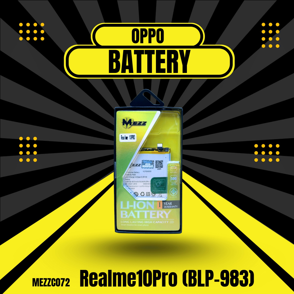 เเบตเตอรี่ OPPO Realme10Pro (BLP-983)มอก.ยี่ห้อ(MEZZ)