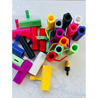 กระบอกปืนใหญ่รุ่นVO1พร้อมหัวฉีดทองเหลืองใส่กับโมเดลหุ่นยนต์ฉ…