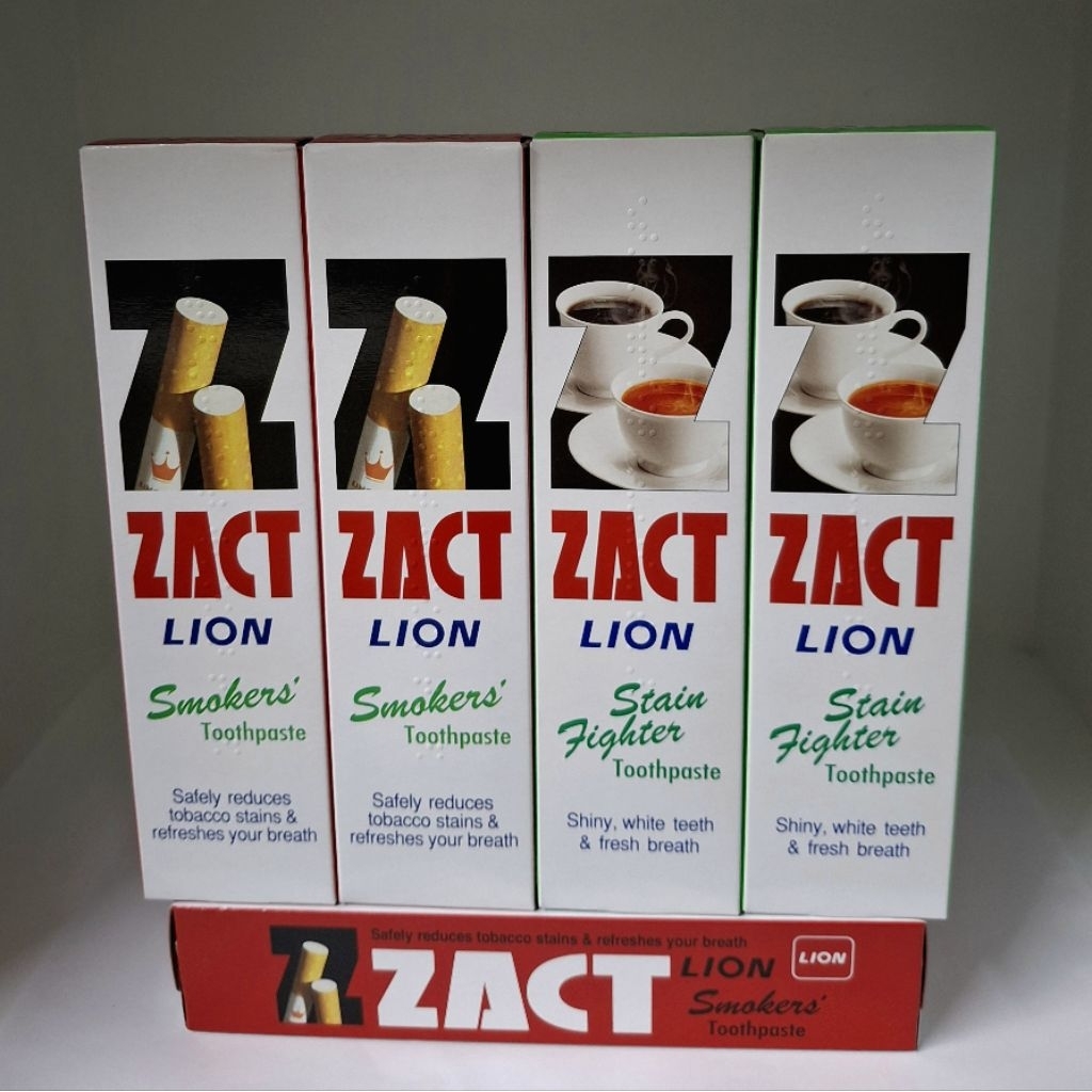 ZACT ยาสีฟันแซคท์ ไลอ้อน ยาสีฟันขจัดคราบ 160 กรัม