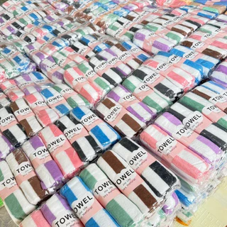 ยกลัง ผ้าเช็ดผม แพ็ค 6 ผืน รุ่นหนาขอบหยัก (ขายส่งราคาโรงงาน)