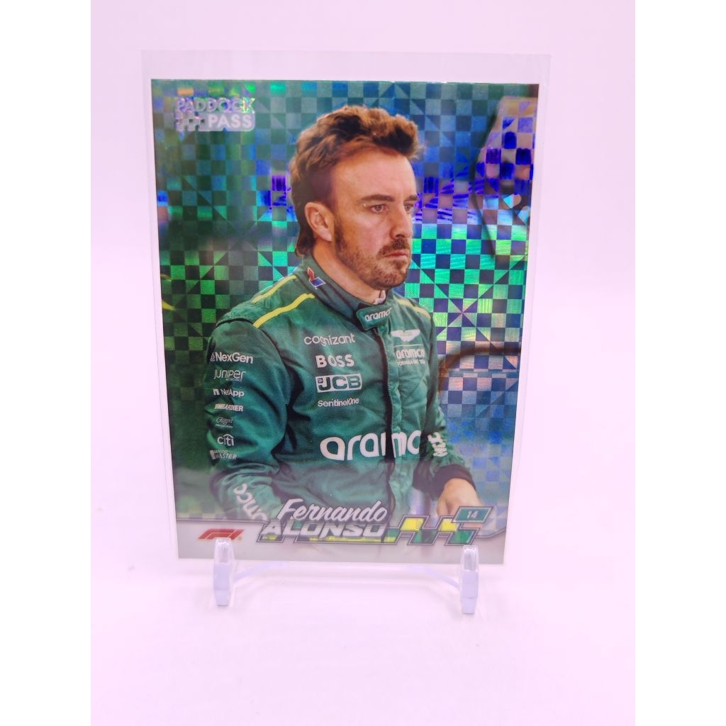 การ์ด f1 topps paddock pass 2024 fernando alonso