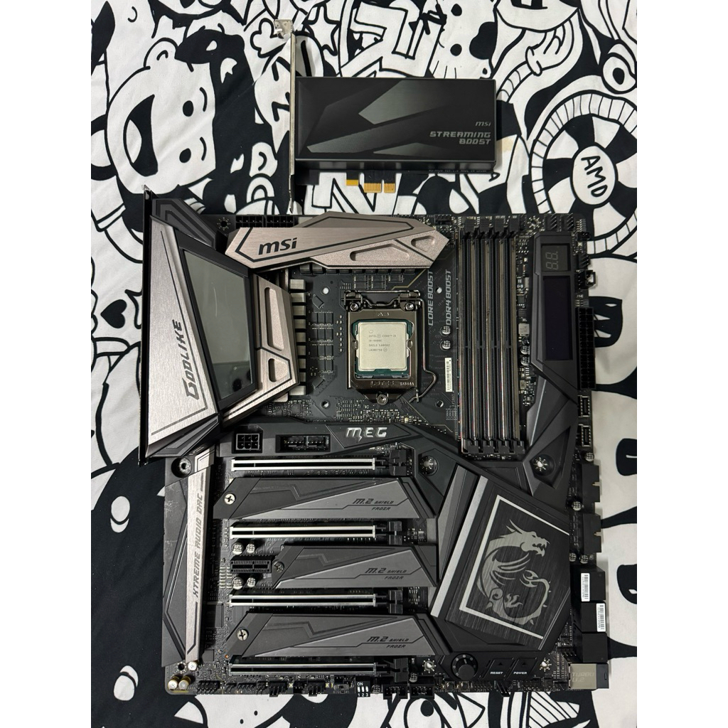 (มือสอง)Mainboard MSI Z390 GODLIKE มีแต่ตัว ใช้งานปกติ