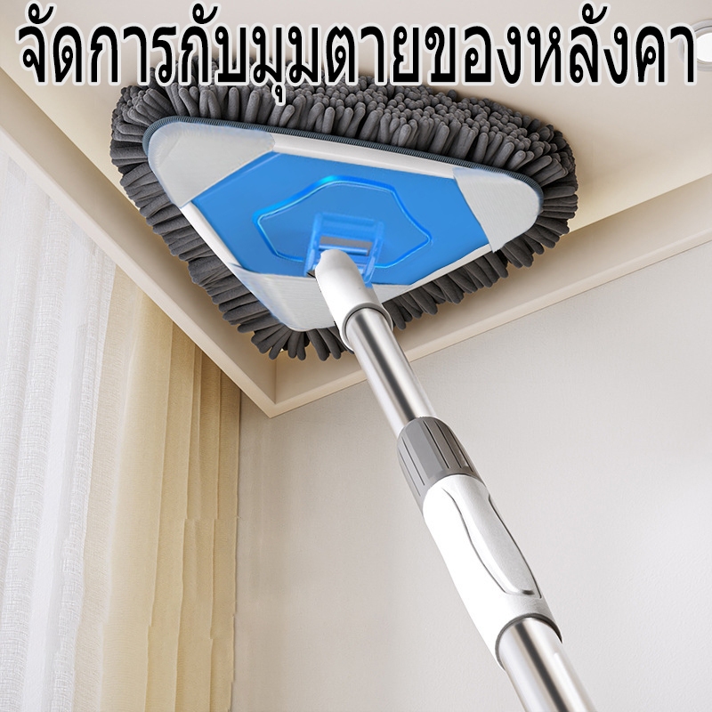 Retractable ผนังทําความสะอาด Mop เพดาน กําจัดฝุ่น MINI Mop ขนาดเล็กทําความสะอาดผนังบ้านทําความสะอาดพื้นเครื่องมือ