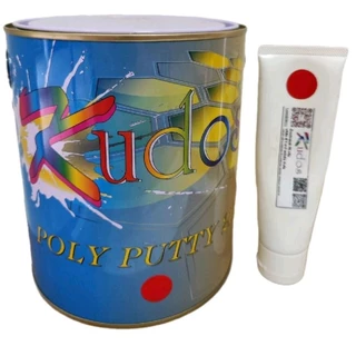 สีโป๊วแดง Kudos พร้อมน้ำยาแดง สีโป๊วรถยนต์คุณภาพสูง เนื้อเนียน ขัดง่ายแห้งไว ยึดเกาะแน่น อุดรอยบุบ งานเหล็ก พลาสติก