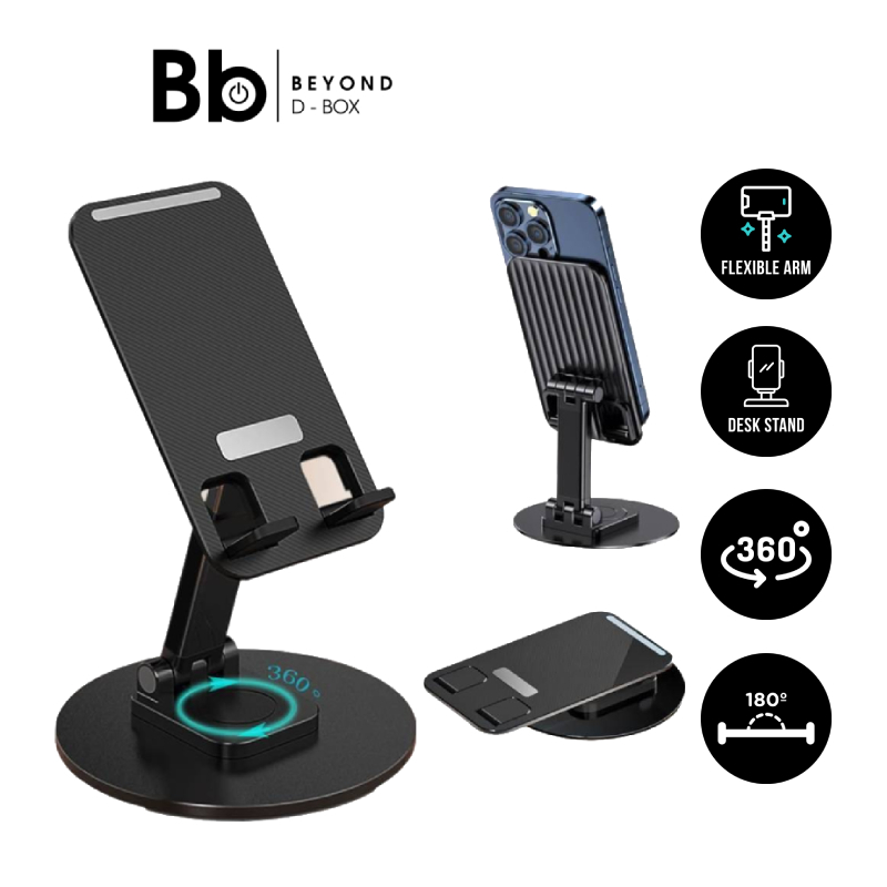 ที่วางโทรศัพท์ QPLUS Phone Holder Stand QP-ST05 Black by BB Beyond D-Box