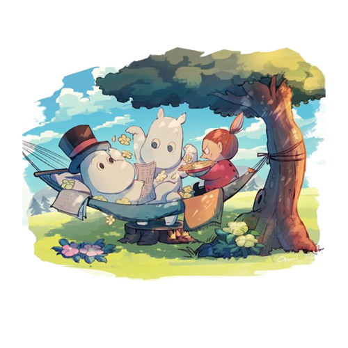 ตัวรีดการ์ตูนสีขาว การ์ตูนมูมิน  สติกเกอร์รีดติดเสื้อ fตัวรีดการ์ตูนขนาดใหญ่ - รูปที่ 3