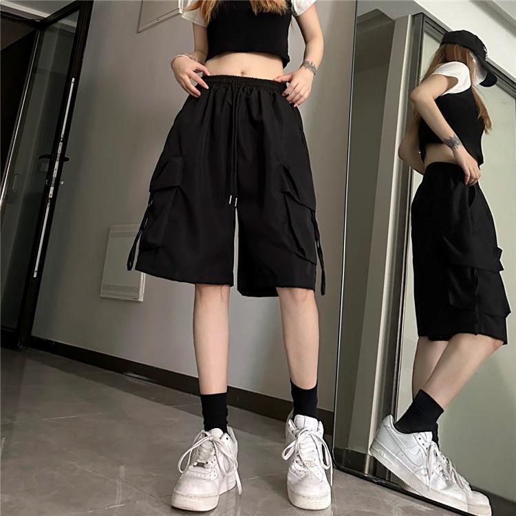 พร้อมส่งในไทย** กางเกงขาสั้นตาร์โก้ Unisex ลุคแท่ห์ๆใส่ได้ทุกวัน ผ้าใส่สบายไม่ร้อน K91