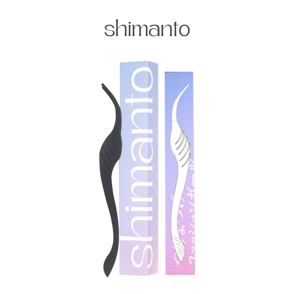 Shimanto ปากคีบ แหนบติดขนตาปลอม ปลอดภัย แหนบเสริมความงาม DIY แหนบคีบขนตาปลอม ปลายงอ ลอดภัยต่อดวงตา