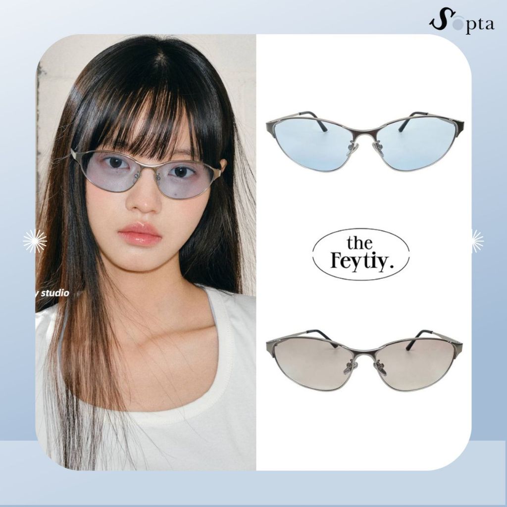 (พร้อมส่ง ไม่ต้องรอพรี) แว่น แว่นตา แว่นกันแดด FEYTIY STUDIO รุ่น Y2K retro cat-eye ทรงแคทอาย