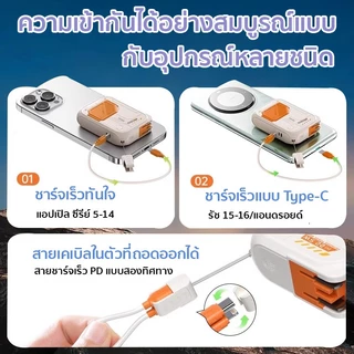 [ของแท้รับรอง3C]ดูดแม่เหล็ก พาวเวอร์แบงค์ ชาร์จเร็วสุดกันน้ำกันตกไฟสูงแบตสำรอง Powerbank แบตเตอรี่สำรองขึ้นเครื่องได้