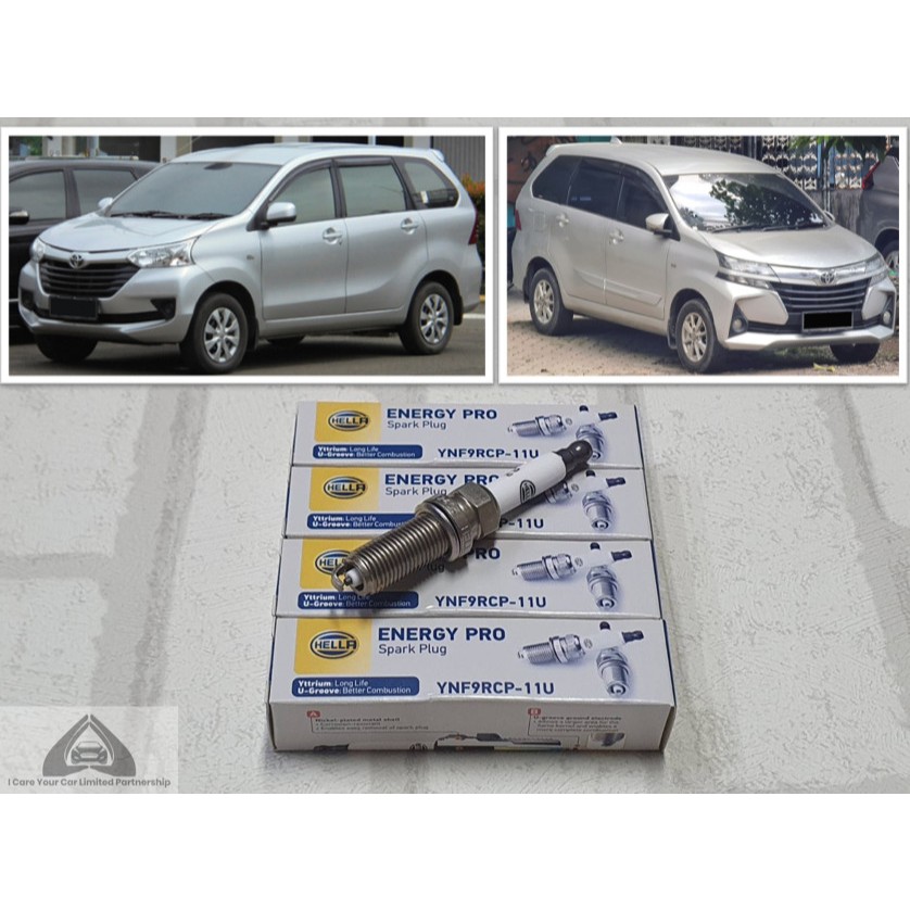 หัวเทียน Toyota Innova AN40 ( 2004 - 2015 ) รุ่น 2.0 ชุด 4 หัว  ระยะการใช้งาน 40,000 กม  Hella YMJ7RCP5- 11U