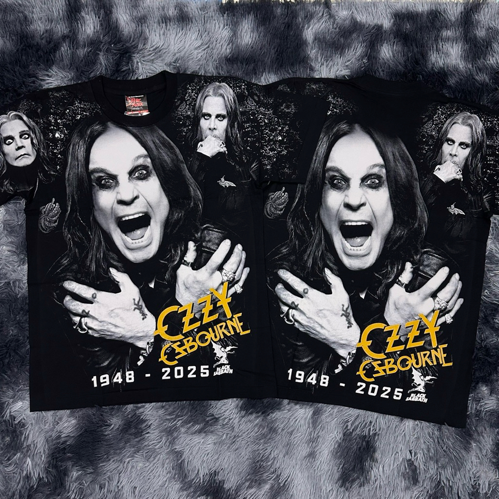 เสื้อยืดOVP Ozzy Osbourne ป้าย Theroxx ผ้าคอตตอน 100
