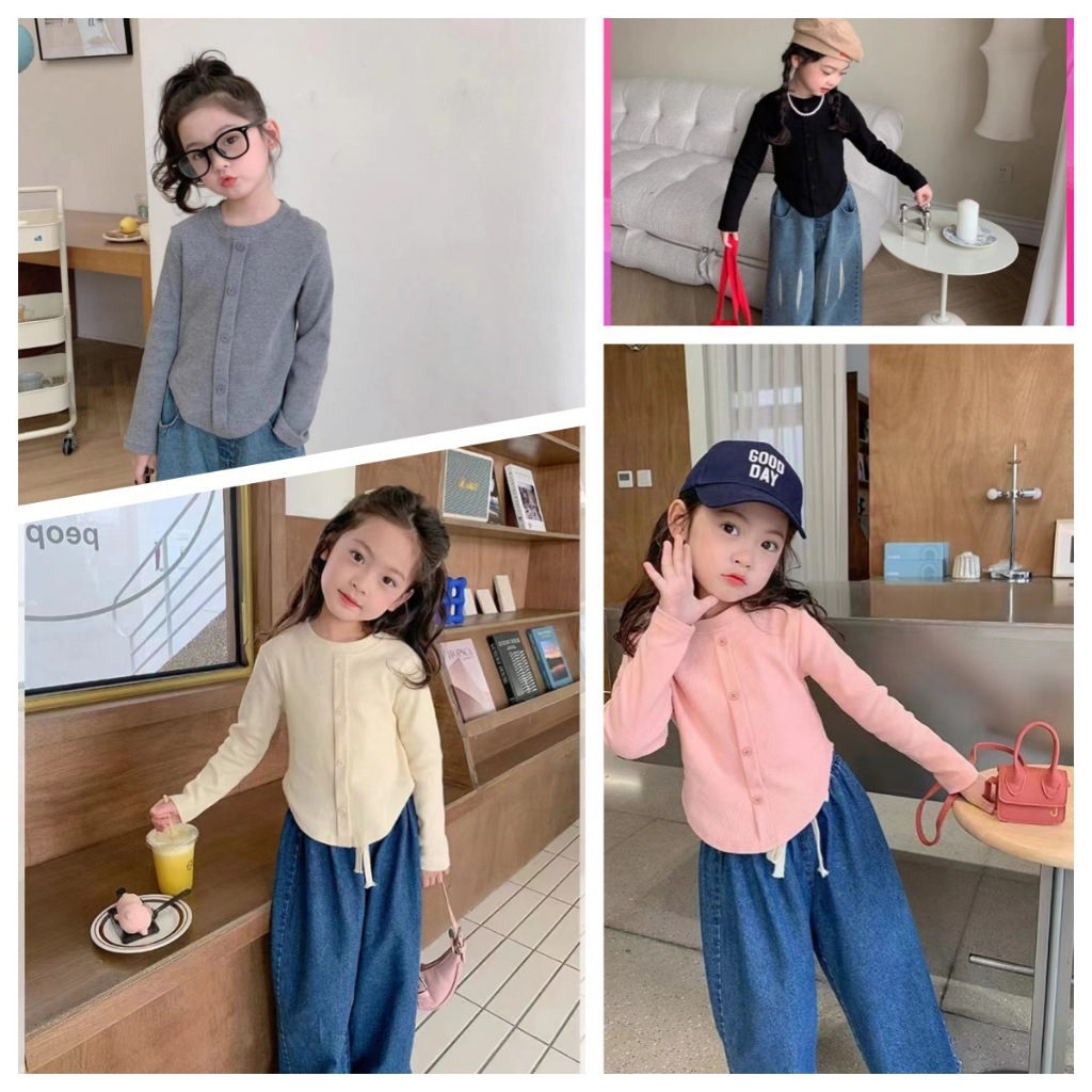 🔥พร้อมส่ง จากไทย🔥เสื้อคลุมเด็กผู้หญิง 1-12 ปี ผ้านิ่ม กันหนาว กันแดด กันลม
