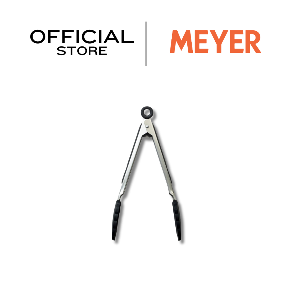 MEYER ที่คีบซิลิโคน ขนาด 9 นิ้ว สีดำ Silicone Tongs (48197-C)