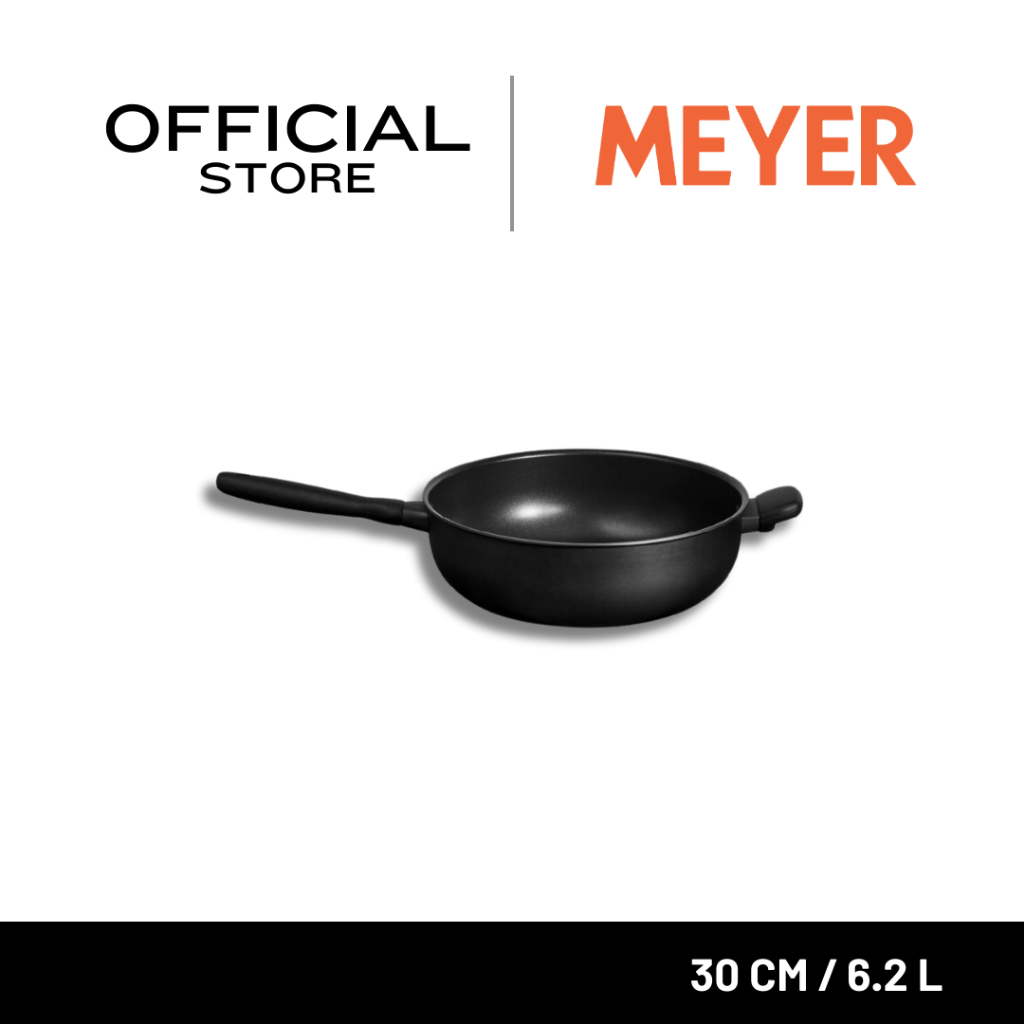 MEYER MIDNIGHT กระทะเชฟอเนกประสงค์ hard-anodize ขนาด 30 ซม./6.2 ลิตร Chef’s pan (85077-TE12)
