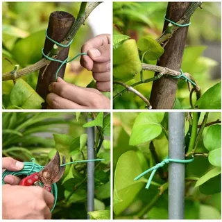 P227 ลวดพันกิ่งไม้ (ขนาด 2มม.x15 ม.) ลวดมัดถุง ลวดสีเขียว ลวดแบน งานประดิษฐ์ ลวดอเนกประสงค์ ลวดพันสิ่งของ รัดของ SP