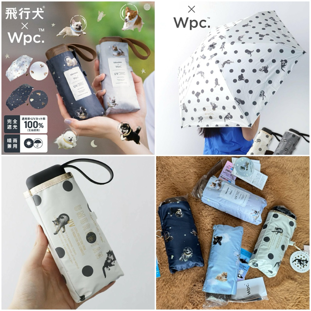 [ หิ้ว𝕁𝕒𝕡𝕒𝕟🇯🇵รอ7-14วัน ]☂️ร่ม Wpc. รุ่นใหม่✨คอลแลปลายน้องหมาน้องแมว กันแดดกันฝน บุด้านในดูดซับรังสี 