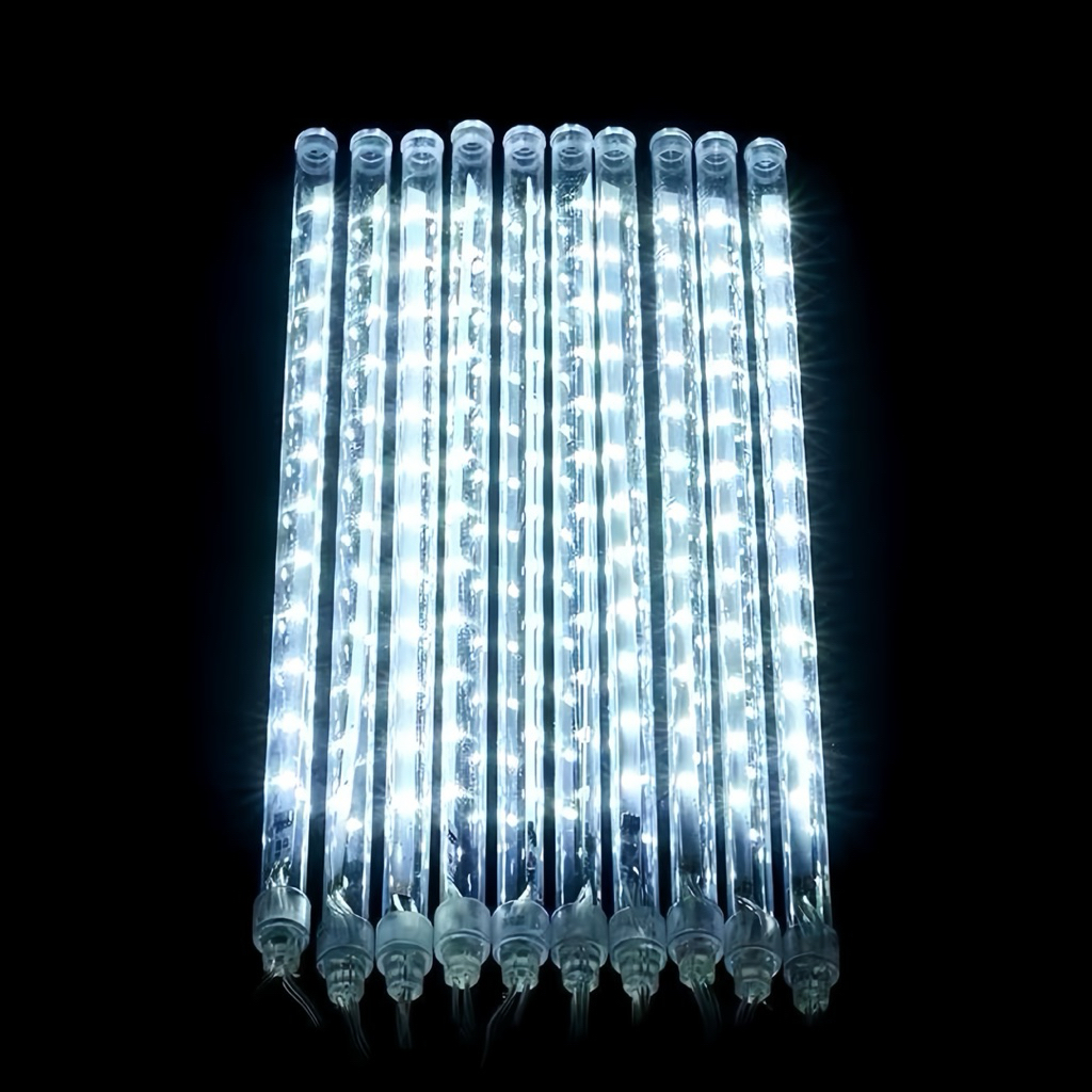 ไฟดาวตก LEDไฟตกแต่ง 220Vไฟled ไฟคริสต์มาส ชุด8แท่งยาว80 50 30ซม น้ำตก หลอดต้นคริสต์มาส โคมไฟตกแต่ง หลอดนีออนสี. - รูปที่ 7