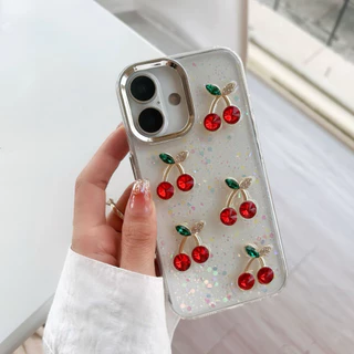 เคสลาย เชอรี่ โบว์ CASE สำหรับ iphone16 i11 promax 12 promax 13 promax 14plus 14 promax 15 promax 16promax 16plus ไอโฟน