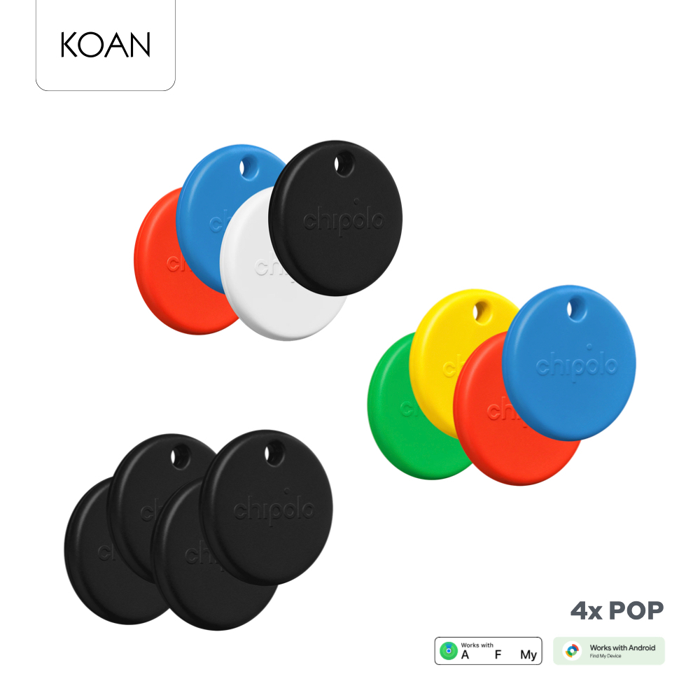 อุปกรณ์ติดตาม Chipolo POP 4 Pack