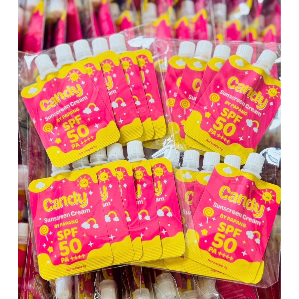 กันแดดแคนดี้ 10ซอง (แพคเกจจริง ) กันแดดผสมรองพื้น spf50PA+++