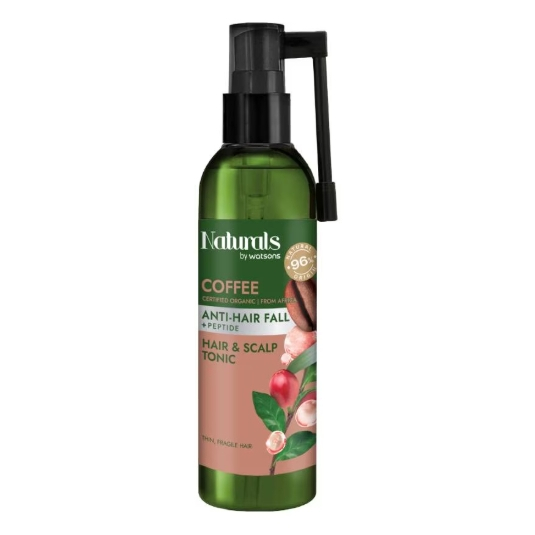 Naturals by Watsons เนเชอรัล บาย วัตสัน คอฟฟี่ แอนตี้-แฮร์ฟอล แฮร์ แอนด์ สคัลพ์ โทนิค 120มล