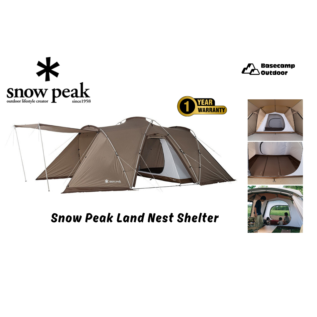 Snow Peak Land Nest Shelter เต็นท์ 2 Room ที่รองรับการใช้งานได้ในทุกฤดูกาล (มีของพร้อมจัดส่ง)
