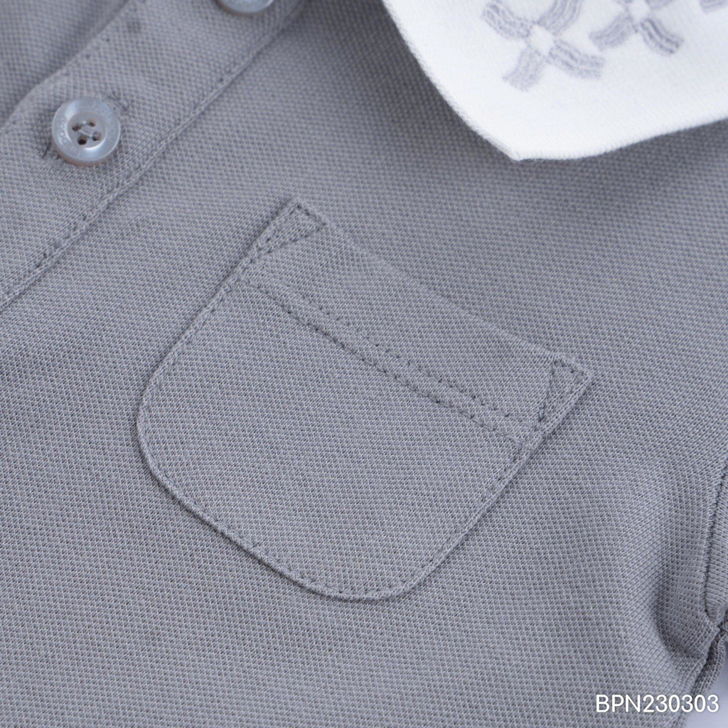 BU Baby ชุดโปโลใยไผ่เด็ก 1-12 เดือน / Ponie Short Sleeves Polo Bodysuit 3-12M / BPN230303 - รูปที่ 3