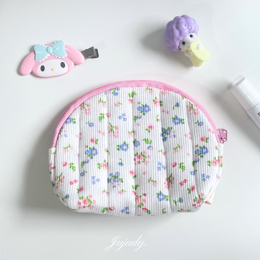 ꔛ 👛🫧 𝙋𝙤𝙪𝙘𝙝 | กระเป๋า ใส่บัตร เหรียญ ของจุกจิกต่างๆ Pouch  🫧👛🐰🧵 Jujudy. - รูปที่ 5