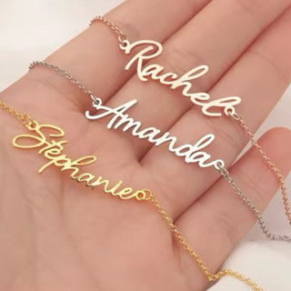 ร้านไทย🇹🇭แบบขายดี💥สร้อยคอชื่อ สร้อยสั่งทำ, ลายโซ่✨ของขวัญ🎁พร…