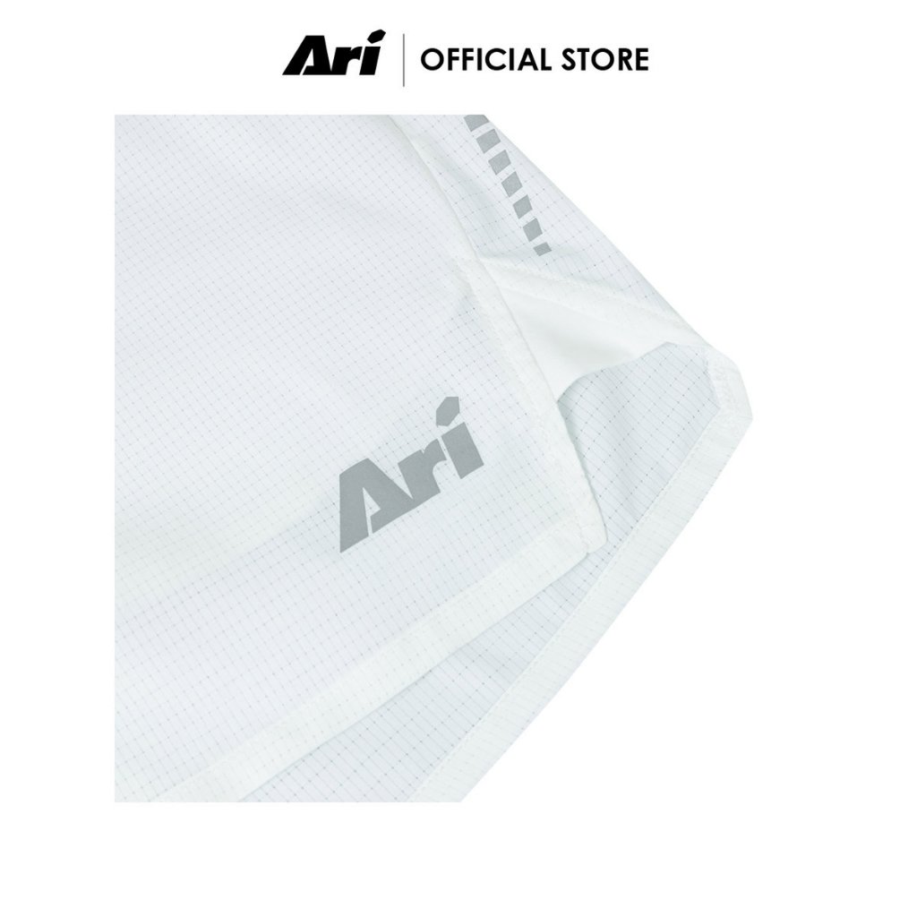 ARI MEN BREATHE 2IN1 V3 RUNNING SHORTS 3 INCHES - WHITE (AAP2907-02) กางเกงวิ่งผู้ชาย 3นิ้ว อาริ BREATHE 2IN1 สีขาว - รูปที่ 5