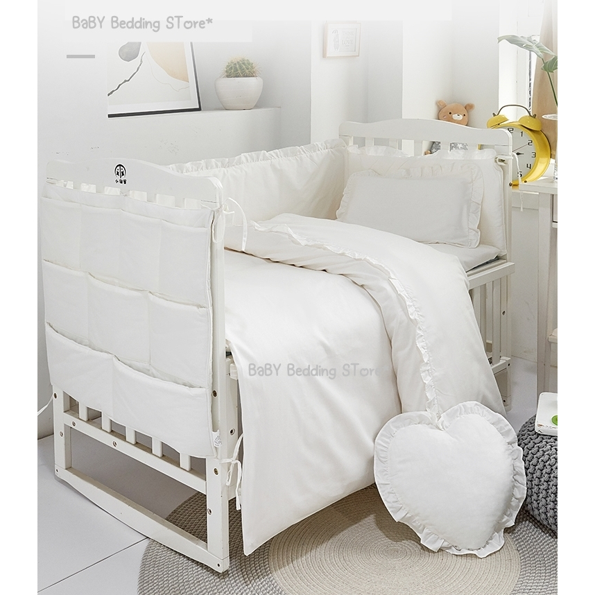 เซ็ตสุดคุ้ม!!! ชุดกั้นเตียงเด็ก ชุดกันกระแทก ชุดเครื่องนอนเด็ก ปักชื่อลูก Baby Bedding, Crib Bumpers