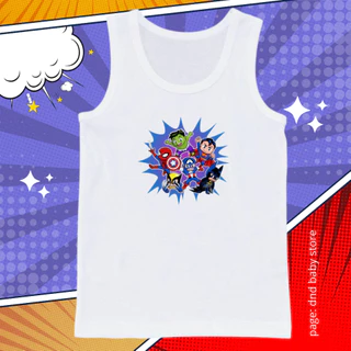 เสื้อซับในเด็ก เสื้อกล้ามลายการ์ตูน ซุปเปอร์ฮีโร่ มีไซส์ 3ถึง 11 ขวบ ผ้านุ่มซักแล้วไม่ยับ ใส่ได้อายุ 2-12ปี #เสื้อกล้าม