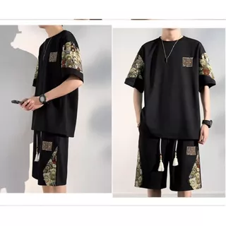 🆕COD🆕ไซส์ใหญ่ชุดสูทผู้ชาย เสื้อ+กางเกง ชุดSet2ชิ้น นุ่มลื่น ใส่สบาย ไม่ร้อน ไม่อึดอัด 3 สีใหม่ให้ เหมาะกับฤดูร้อน