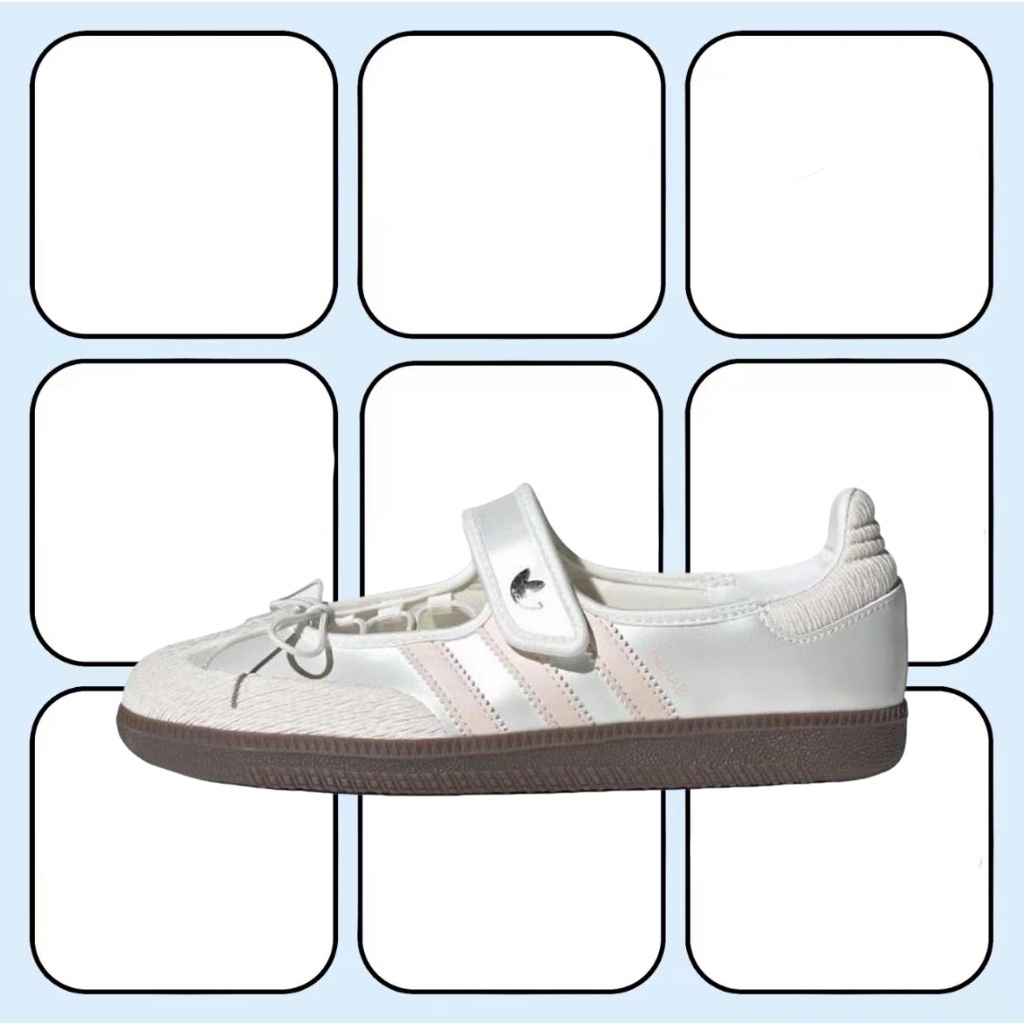 （ของแท้ 100 %）adidas originals Samba OG superstar gazelle campus JR4482 สีเงิน/ชมพู