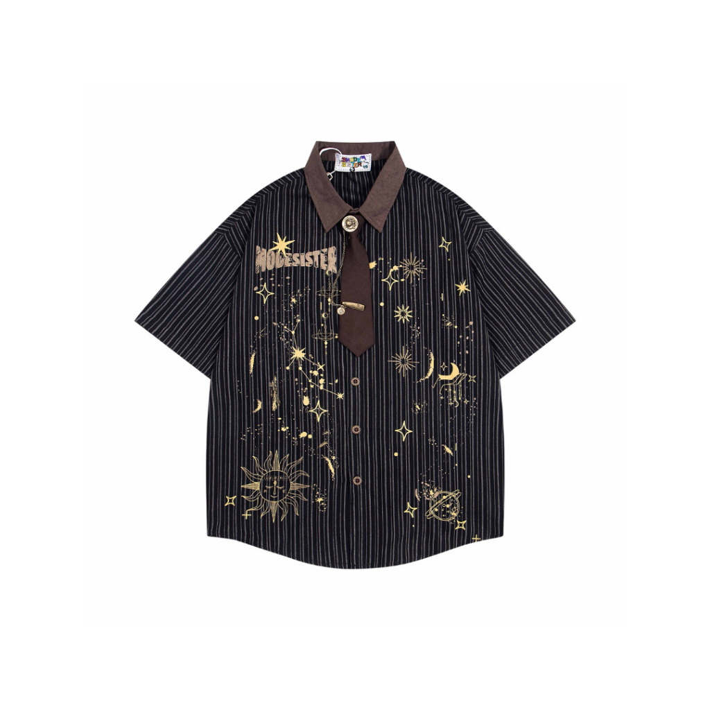 เสื้อเชิ้ตมินิมอลแถมฟรีเนกไทน์ Premium Korea MINIMAL Shirt Style