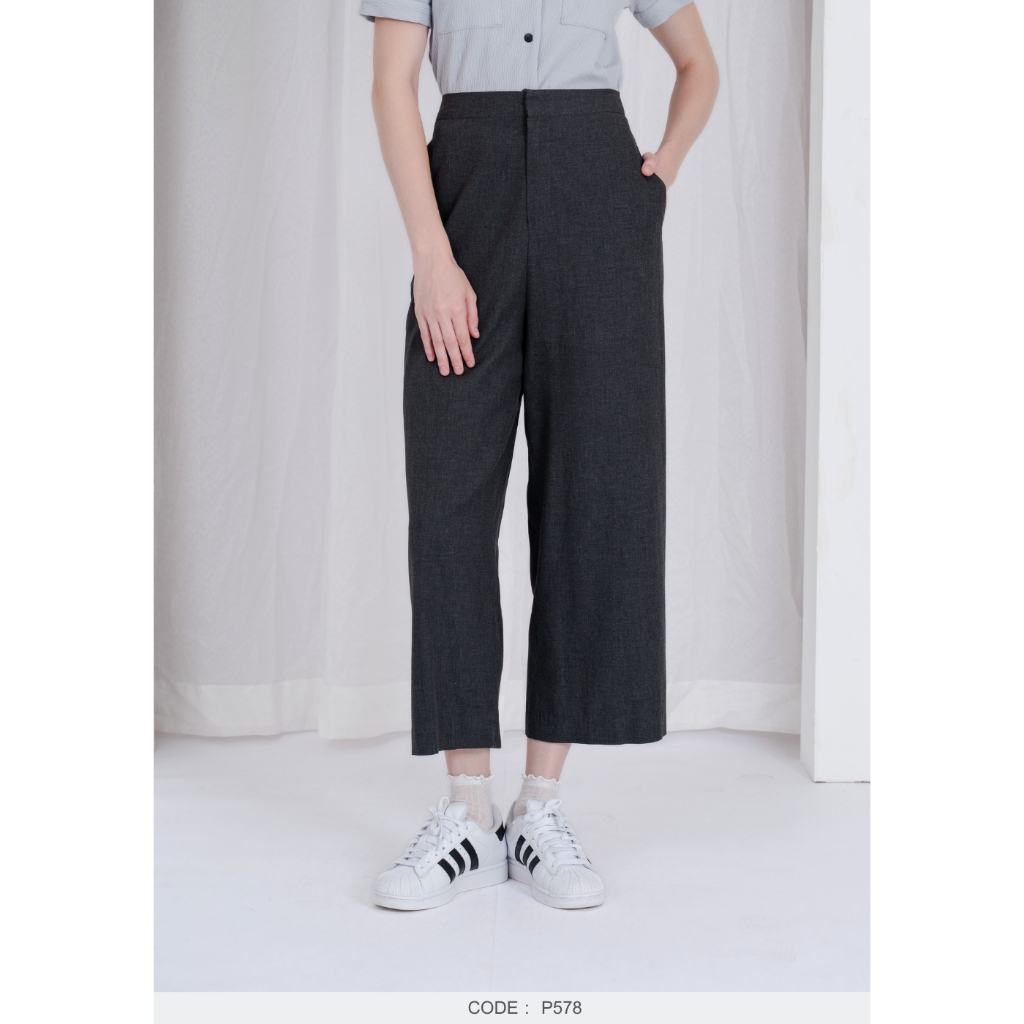 AMILA Pants AM-P578 สูทติ้งลอน ขายาว IGPU25-7 PCE1650