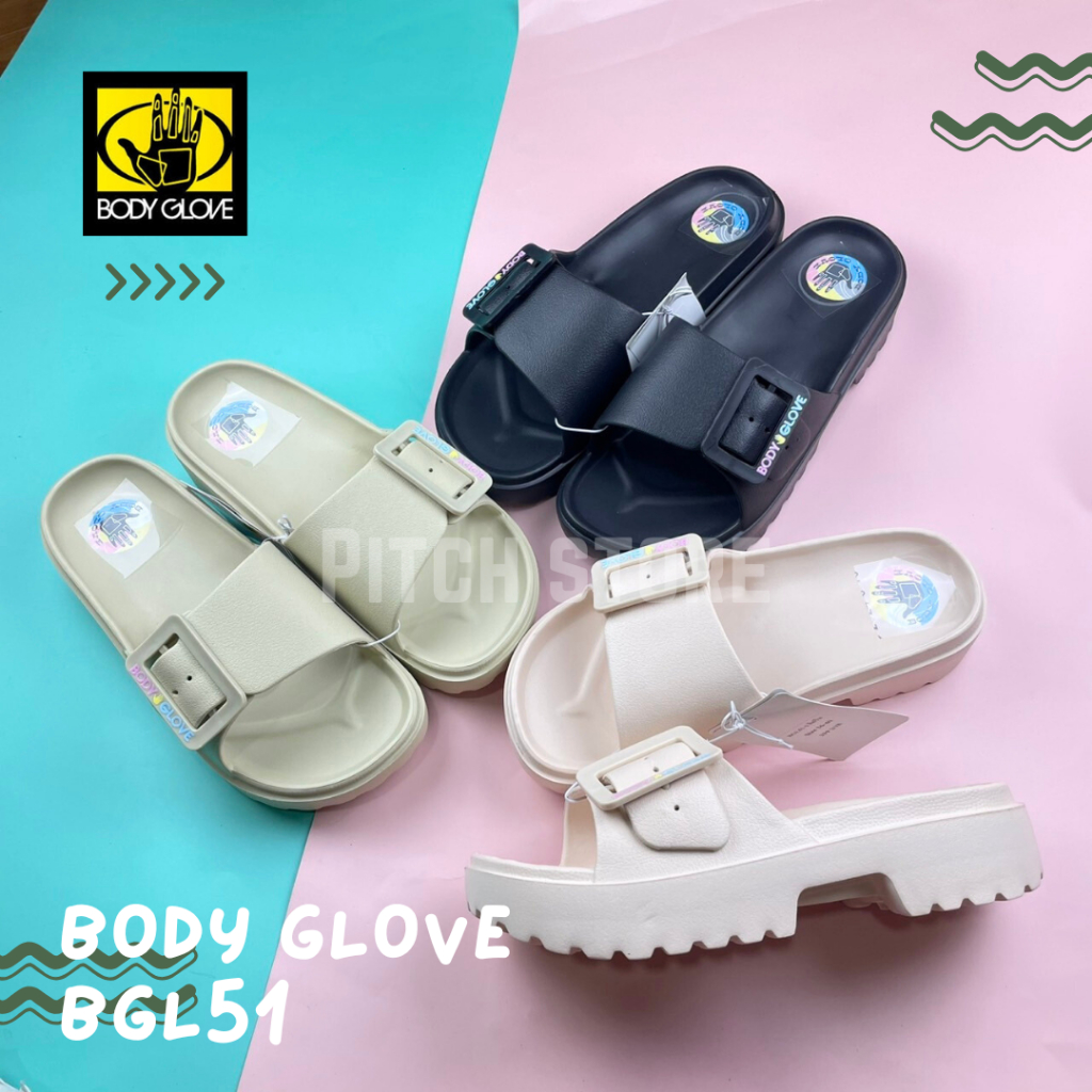 Body glove รุ่น BGL51 รองเท้าแตะแบบสวมส้นสูงหญิง(36-40)