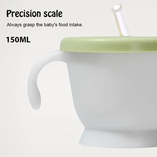 แก้วหัดดื่ม แก้วหัดดูดเด็ก แก้วหัดดื่มกันสำลัก ถ้วยหัดดื่ม 160ML แก้วน้ำเด็ก หลอดซิลิโคน นิ่ม BPA Free