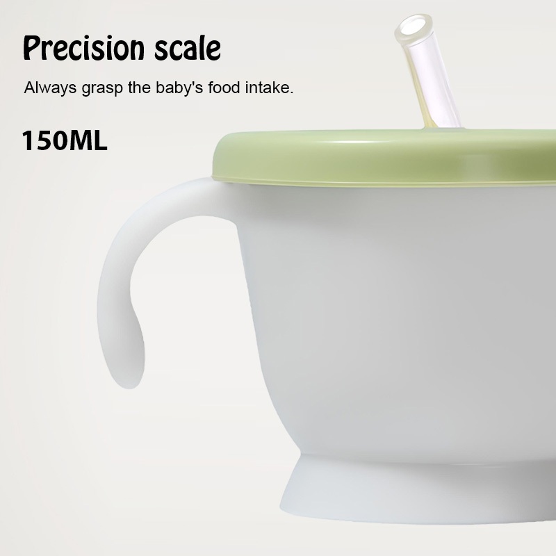 แก้วหัดดื่มกันสำลัก ถ้วยหัดดื่มเด็ก 160ml ซิลิโคน ถอดล้างทำความสะอาดได้ - รูปที่ 5