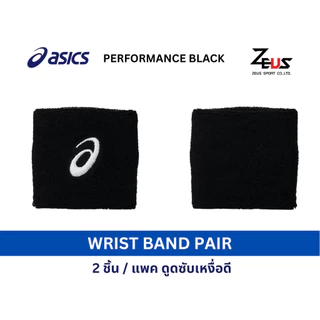 ASICS WRISTBAND PERFORMANCE คุณสมบัติแห้งเร็ว ให้สัมผัสนุ่มสบาย เหมาะสำหรับใส่วิ่ง เทนนิส แบดมินตัน วอลเล่ย์บอล TENNIS