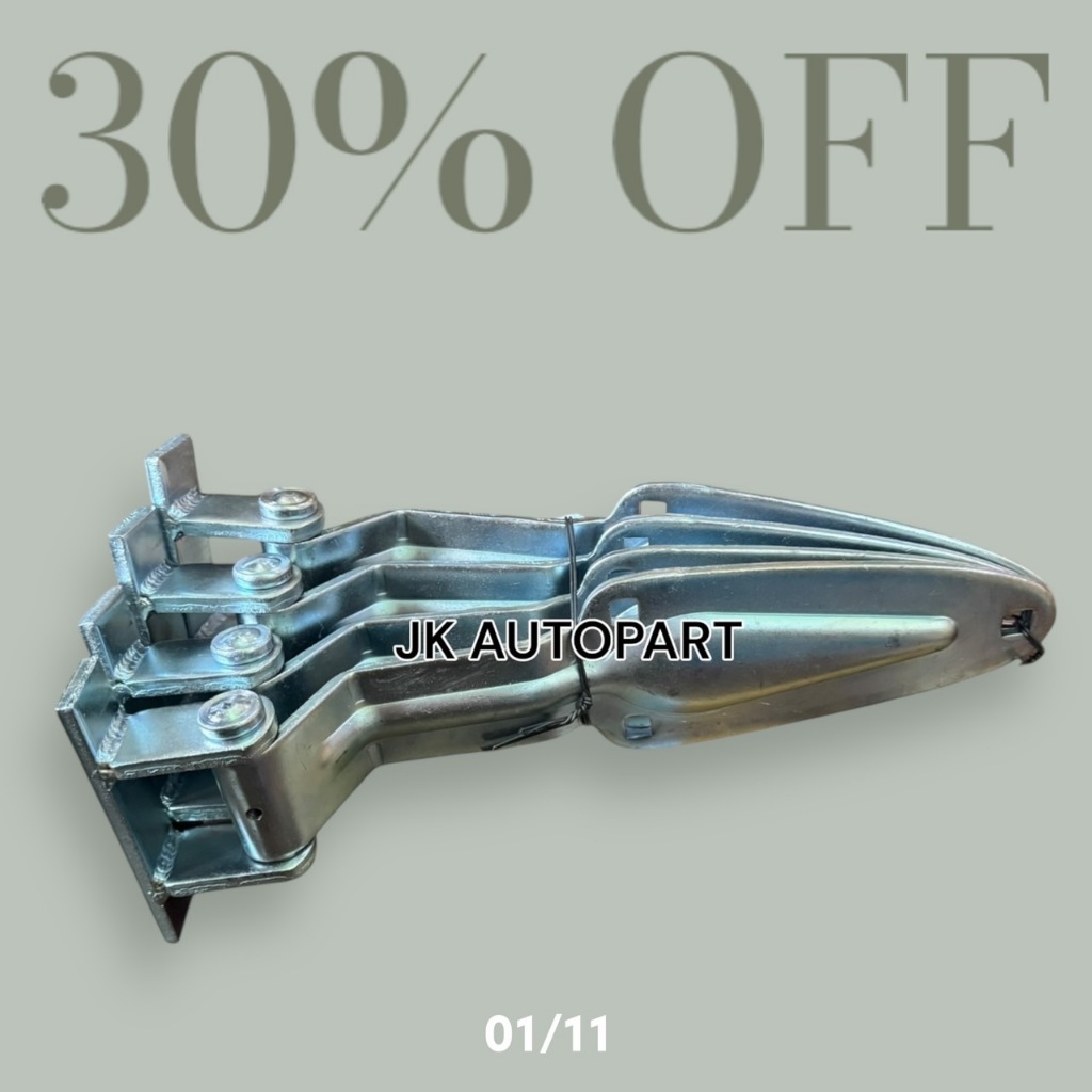 บานพับใบโพธิ์ยาว บานพับรถตู้คอยาว PN-1077B บานพับประตูท้าย 6ล้อ 10ล้อ บานประตูท้ายเหล็กแข็งอย่างดี/R